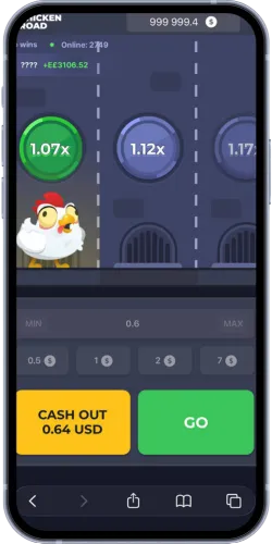 Chicken Road demo met een vermenigvuldiger van 1,07x
